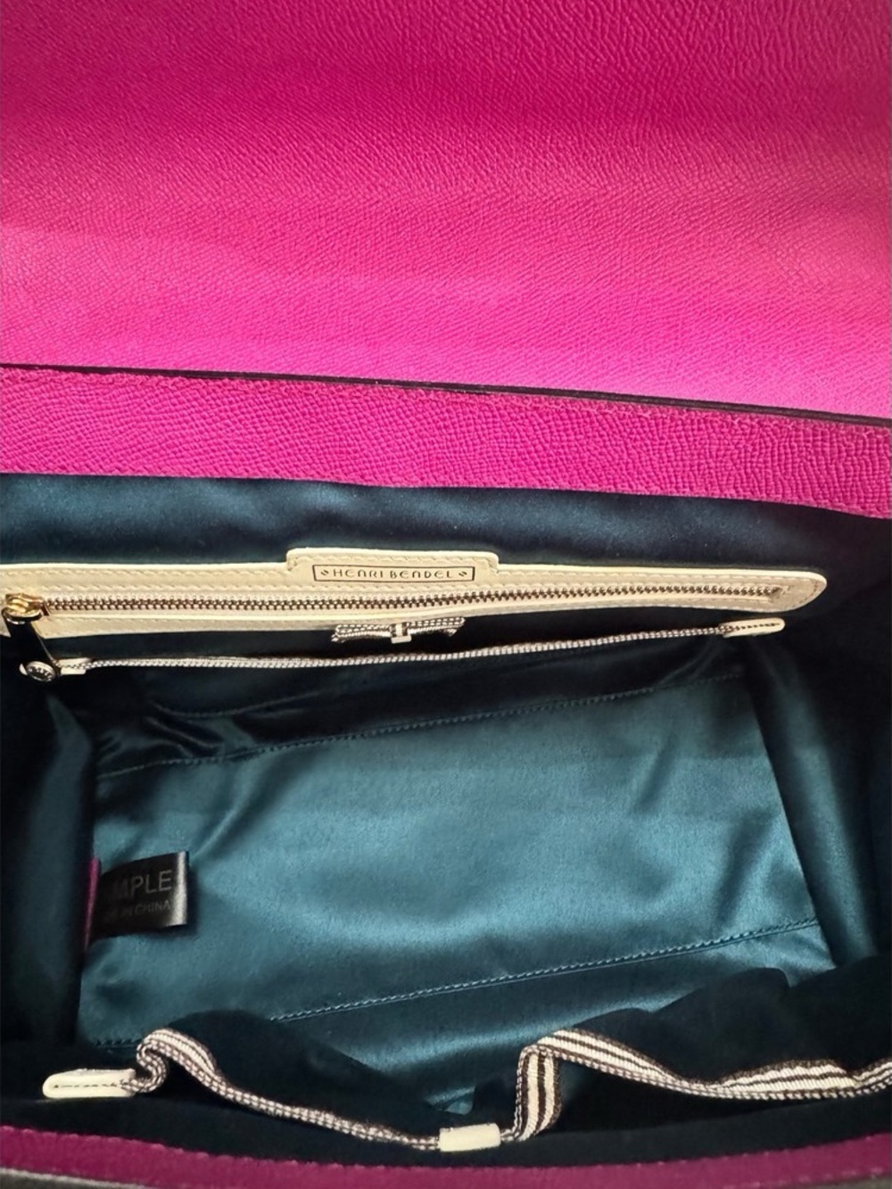 Henri Bendel Pebbled Leather Uptown Satchel/Crossbody NWOT - Picture 10 of 11
